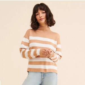 Anthropologie Maeve Carys Mock Neck Sweater